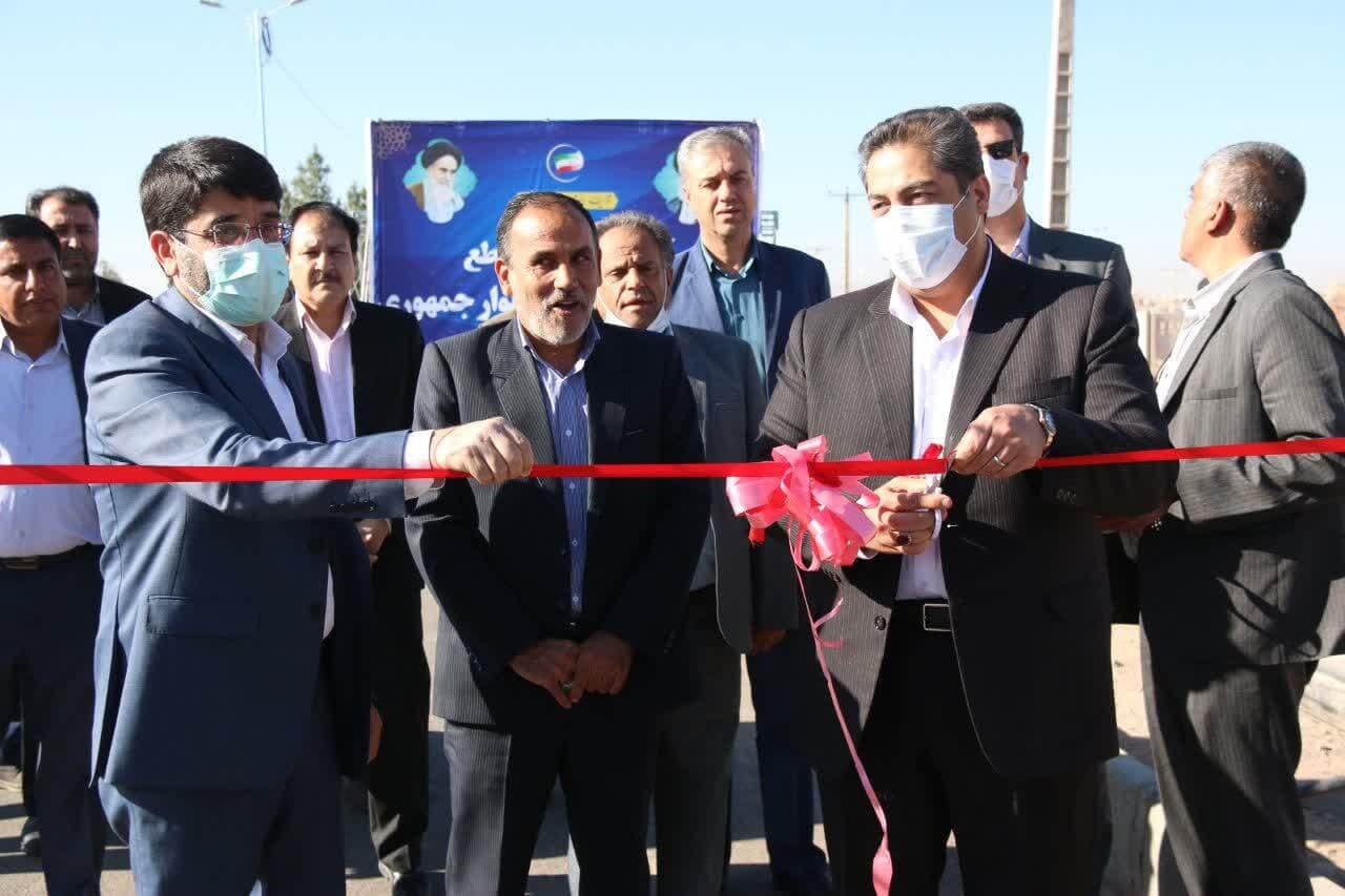 افتتاح دو پل جدید شهری در رفسنجان با حضور معاون عمرانی استاندار